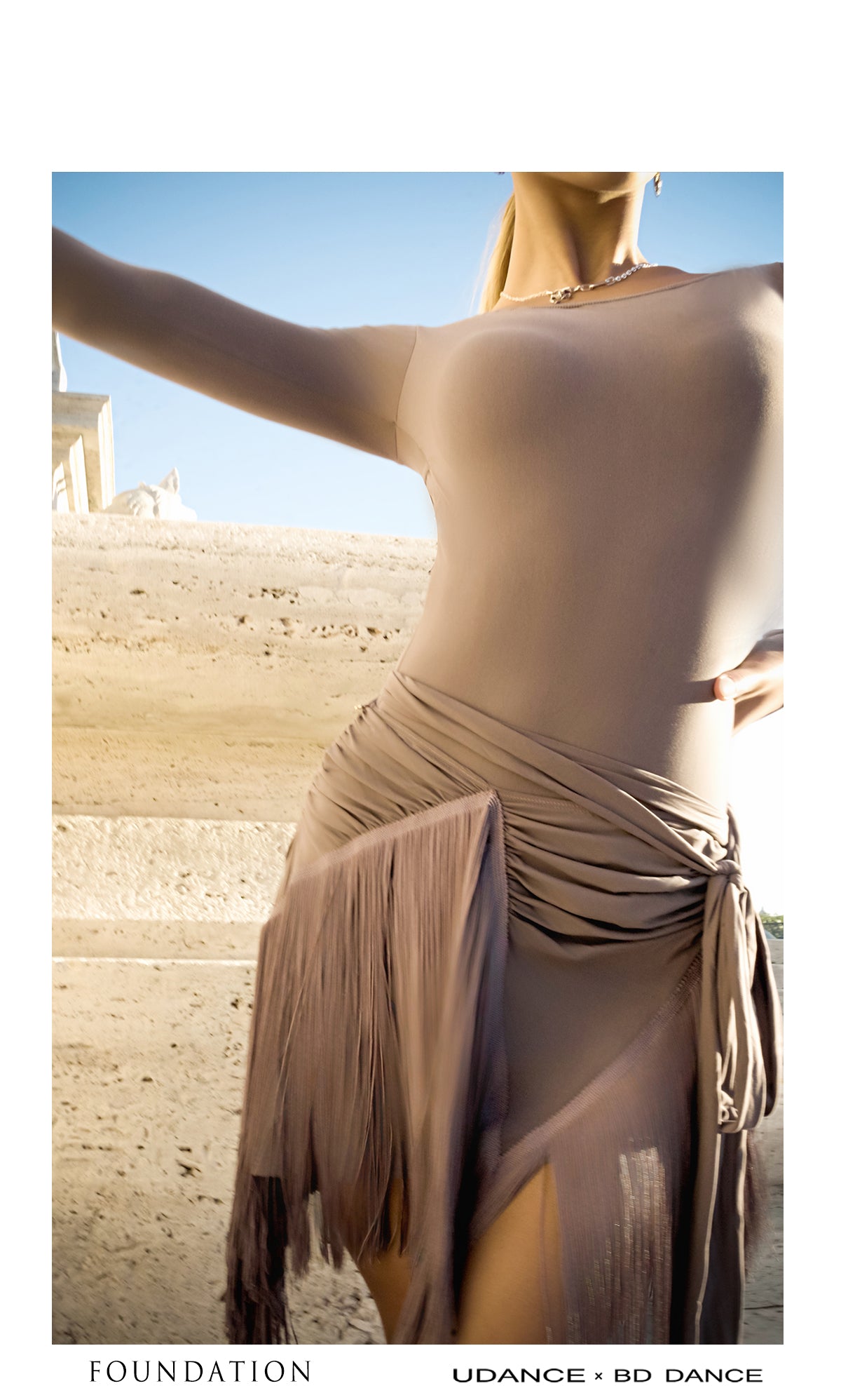 UDANCE 2025 New in Women's Latin Dance Hip Scarf Skirt Asymmetrical Fringe Wrap Skirt for Women A80