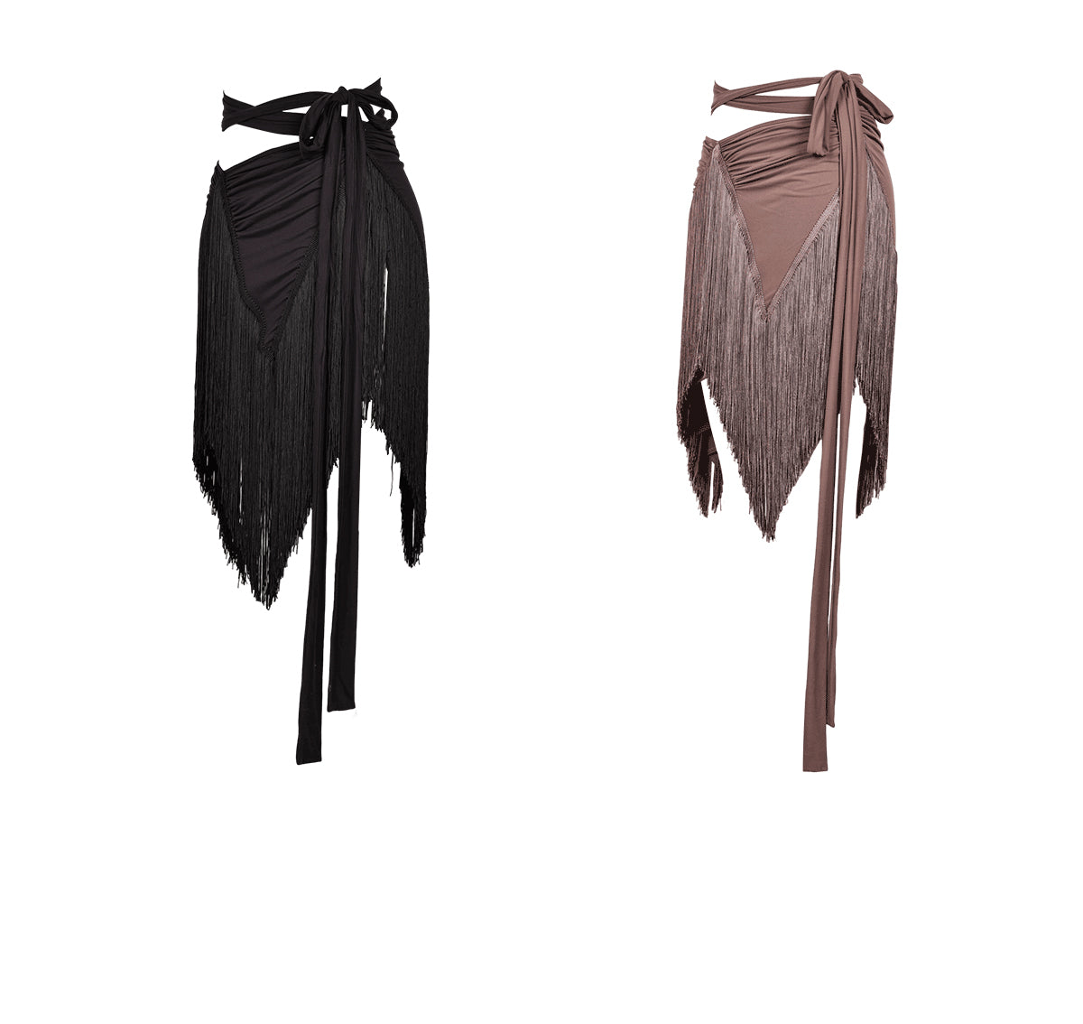 UDANCE 2025 New in Women's Latin Dance Hip Scarf Skirt Asymmetrical Fringe Wrap Skirt for Women A80
