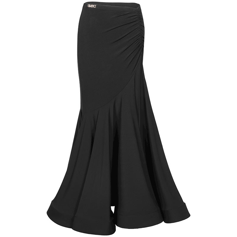 UDANCE Women's Ballroom Dance Skirt High Waist Hip Covering Skirt AMD04