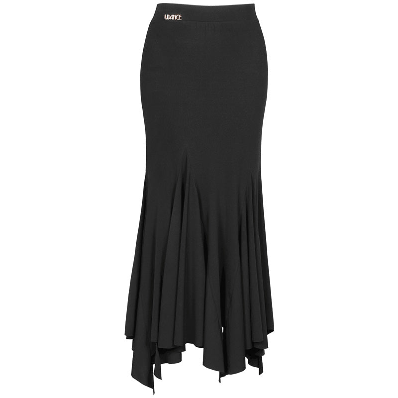 UDANCE Women's Ballroom Dancewear Skirts High-Waist Fitted Skirt AMD08