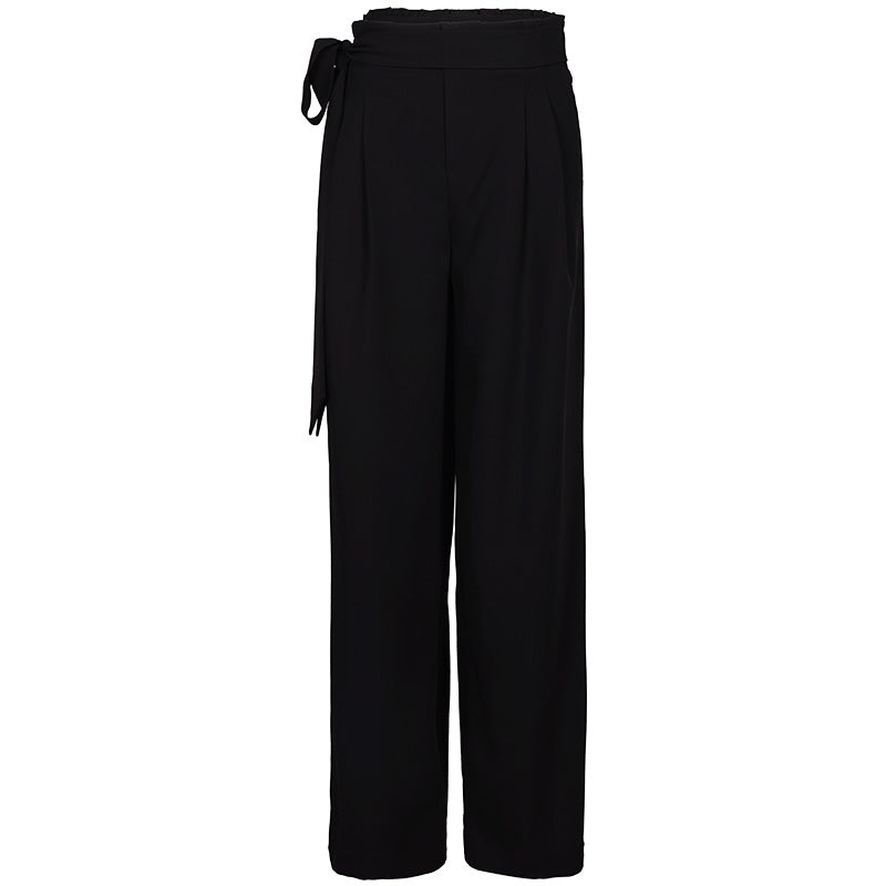 UDANCE Women's Ballroom Dance High-Waist Wide Straight Leg Pants AMD09