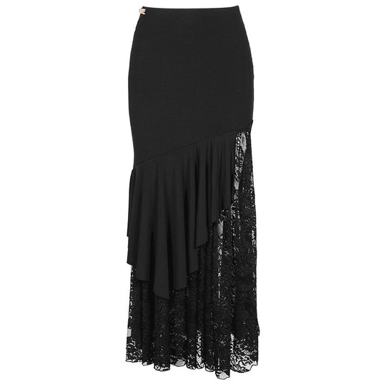 UDANCE New in Ballroom Dance Skirt Lace Cutout Skirt for Women AMD12