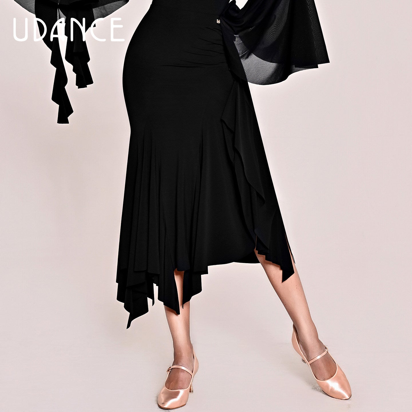 UDANCE Women's Ballroom Dancewear Skirts High-Waist Fitted Skirt AMD08