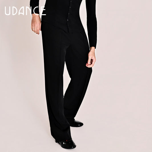 UDANCE 2026 New Arrival Men's Ballroom Dance Wide Leg Pants AMD15