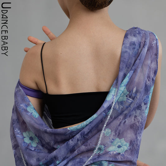 Udance【Charm】New Latin dance clothing, mesh dress, practice outfit, dance outfit US16