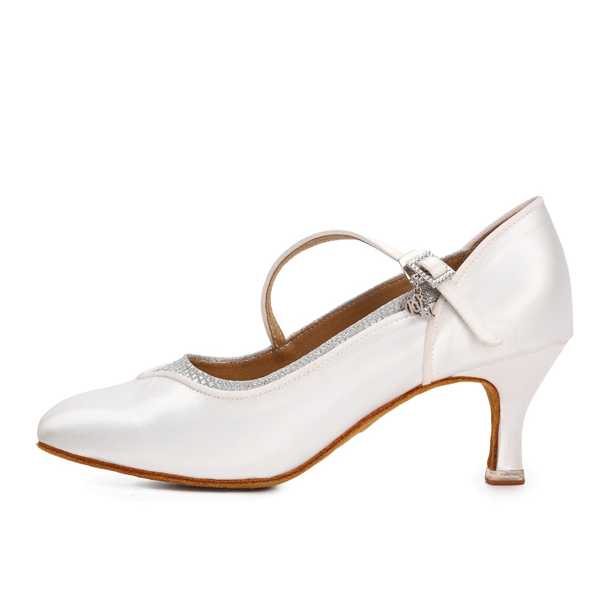 BD Dance Performance Ballroom Latin Dance Shoes for Women Satin Mary Jane Wedding Heels Professional Modern Dancing Pumps #1331