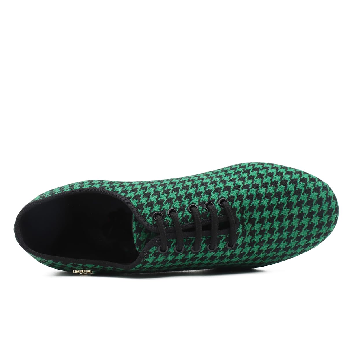 BD Ddance Handmade Professional Latin Dance Shoes for Women Teaching Practice Performance Oxford Shoes Houndstooth #T1-B