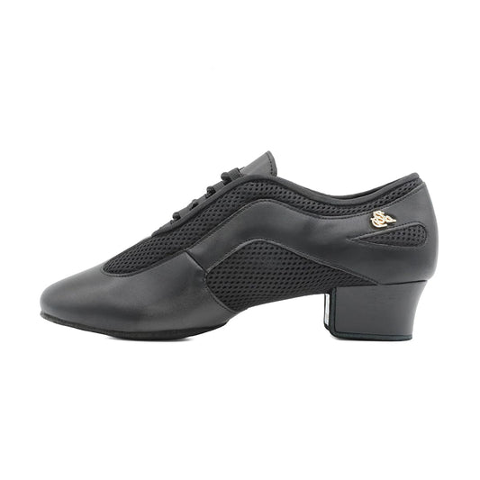 BD Dance Professional Latin Dance Practice Jazz Shoes for Men Leather with Mesh Performance Ballroom Dancing Athletic Shoe #AM-3