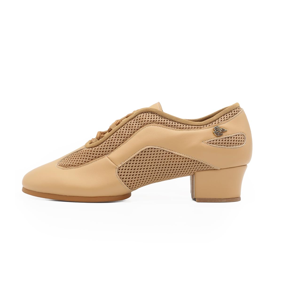 BD Dance Professional Latin Dance Practice Jazz Shoes for Men Leather with Mesh Performance Ballroom Dancing Athletic Shoe #AM-3