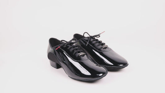 BD Dance Men's Patent Leather Performance Latin Dance Shoes Professional Practice Ballroom Dancing Oxford for Men Shoes #3459